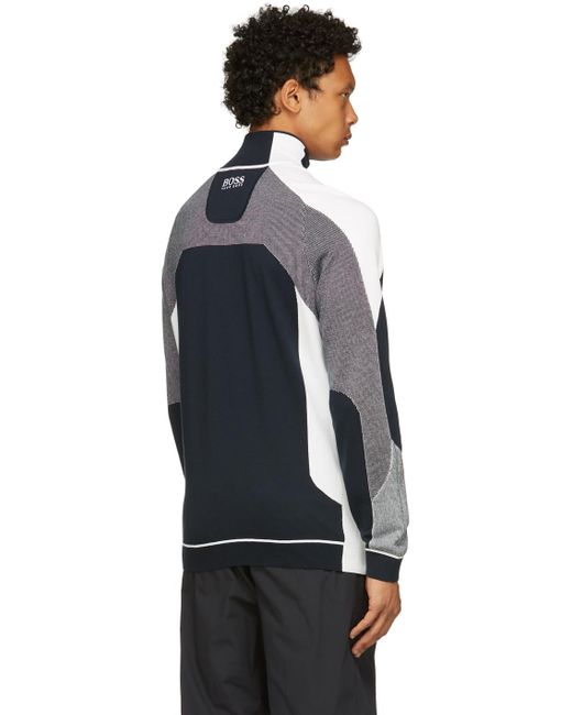 boss zordi half zip sweater