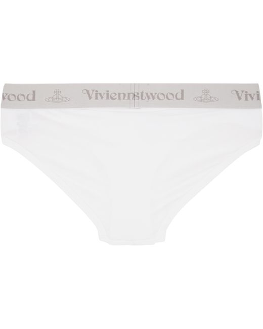 Vivienne Westwood White Three-Pack Slip Band Briefs for men
