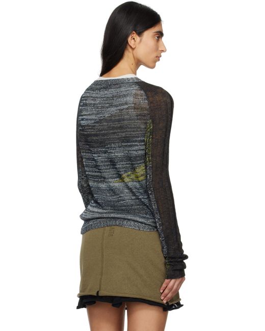 Eckhaus Latta マルチカラー Symphony セーター Black