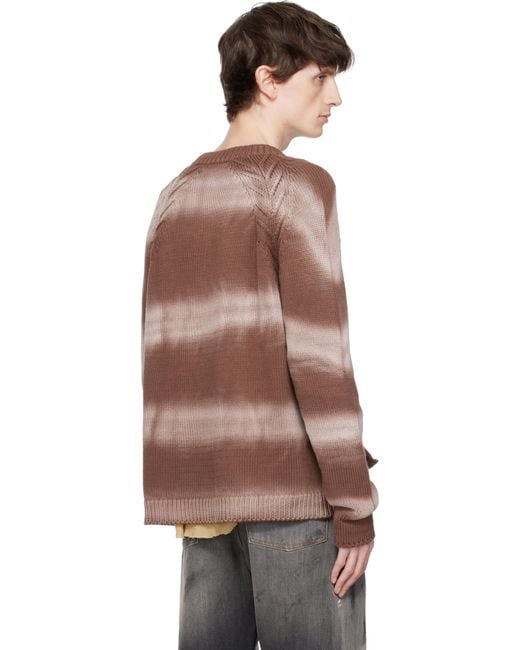 メンズ Edward Cuming ブラウン Cotton Tyre Track Washed カーディガン Brown