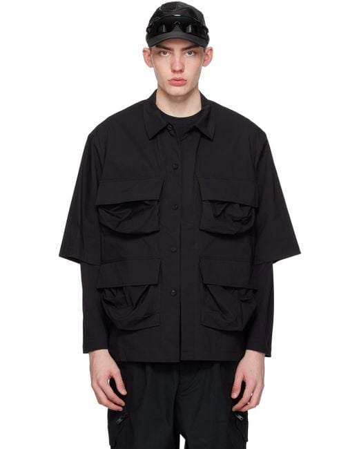 Y-3 Black Pocket Shirt for men