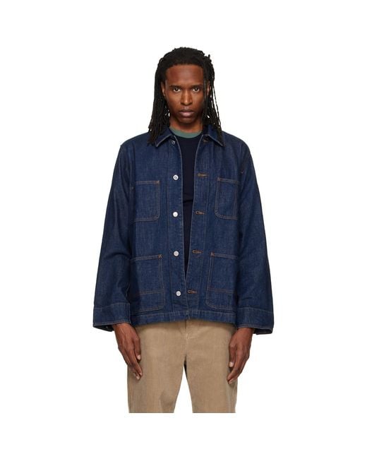 A.P.C. Blue Perec Denim Jacket for men