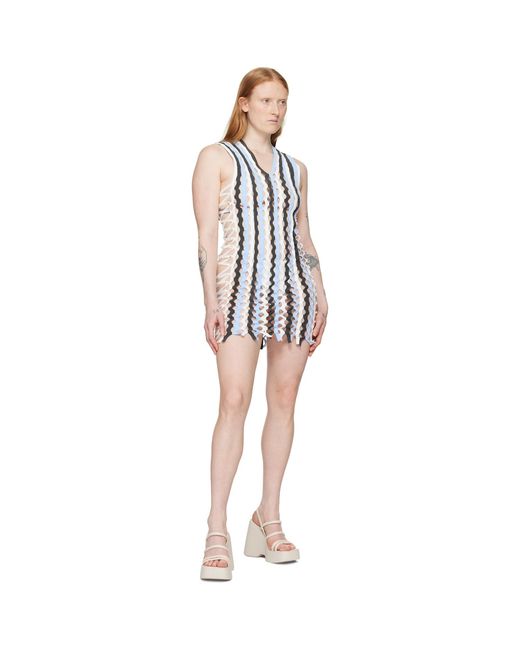 Sinéad O'Dwyer Black Squiggle Minidress