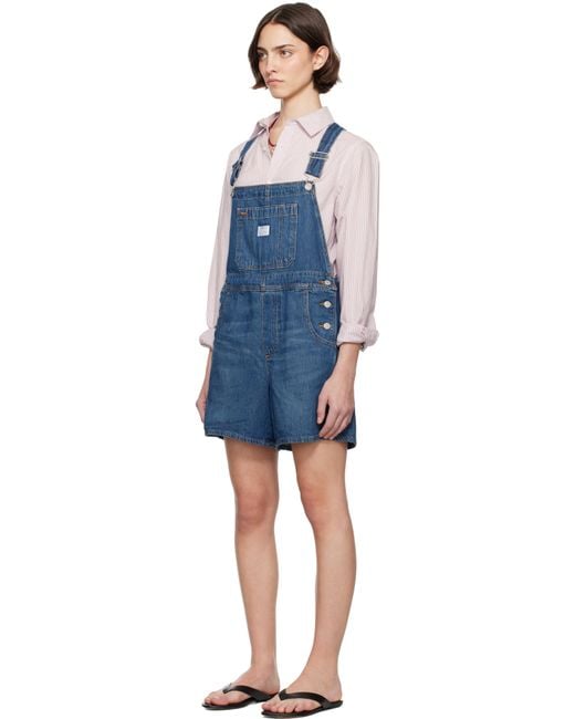 Levi's Black Utility Shortall Denim Overalls