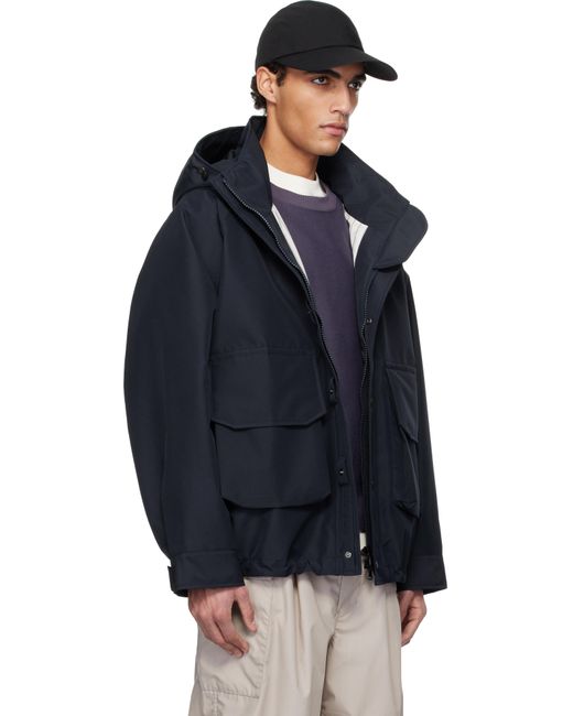 メンズ Nanamica ネイビー 2L Gore-Tex クルーザージャケット Blue
