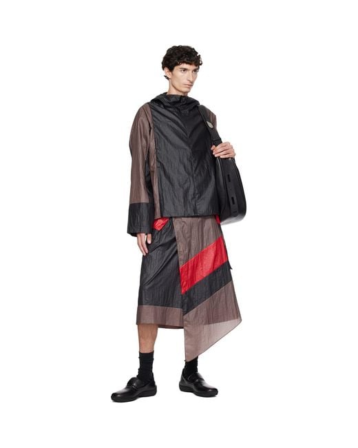 Kiko Kostadinov Black Tomelilla Stripe Jacket for men