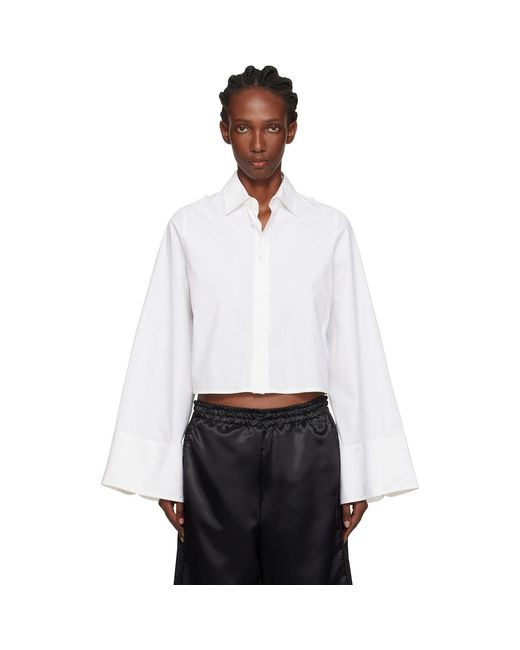 MM6 by Maison Margiela White Cotton Shirt