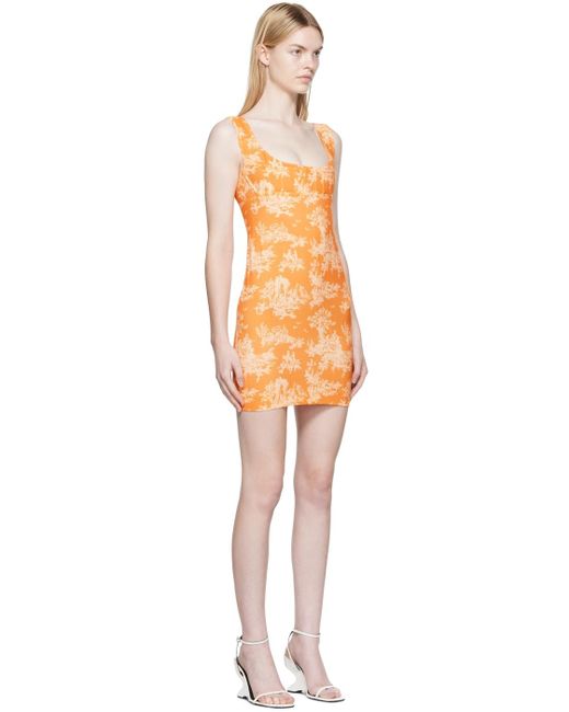 Miaou Black Orange Vivi Minidress