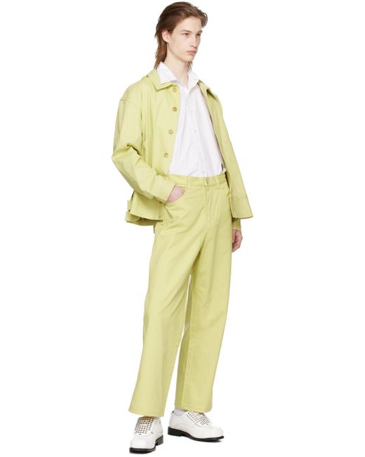 Pantalon 'knolly brook' vert Bode pour homme en coloris Yellow