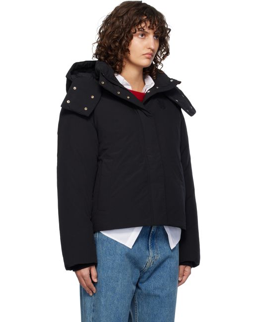 Maison Kitsune Puffer Down Jacket in Black Lyst UK