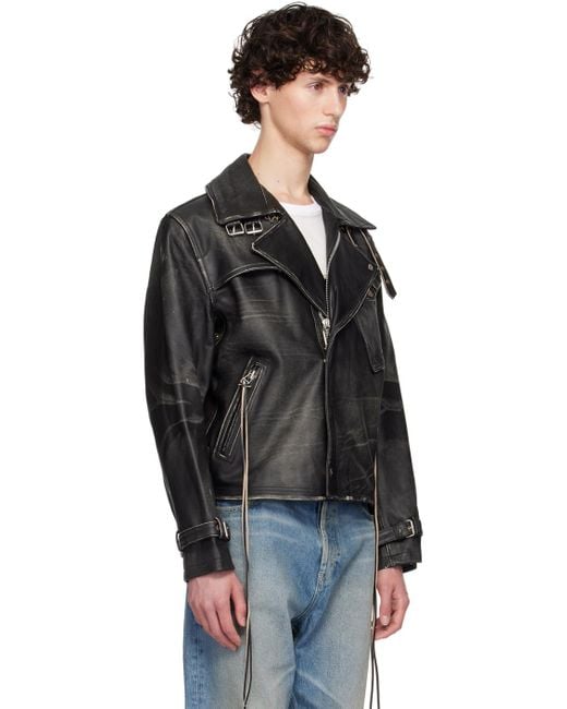 ジャケット・アウター eytys flux leather jacket Eytys Black Flux Leather Jacket Eytys