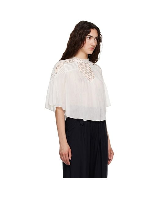 Isabel Marant White Parina Blouse