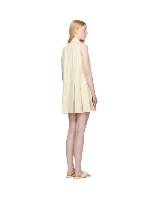 Moncler Black Off- Cotton Silk Shirt Minidressshorts Set