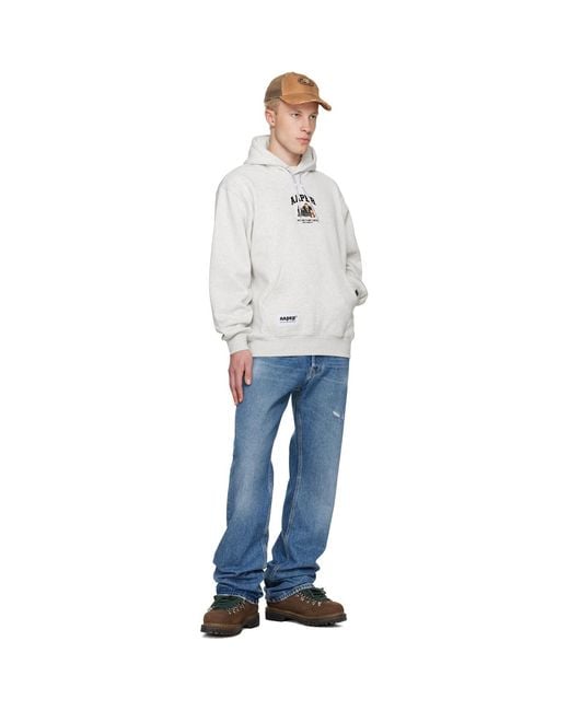 Aape By A Bathing Ape Gray 'Aaper' Hoodie for men