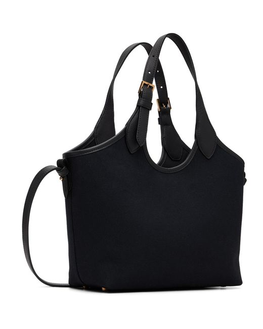 Versace Black 'La Medusa' Canvas Mini Tote