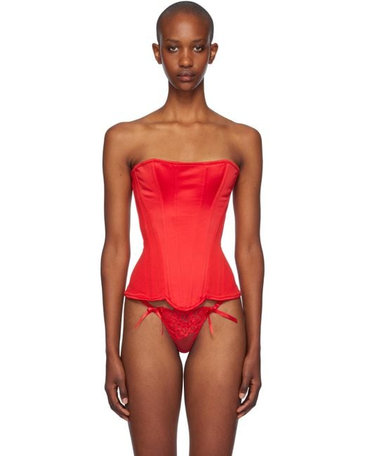 Agent Provocateur Red Scarlie Corset