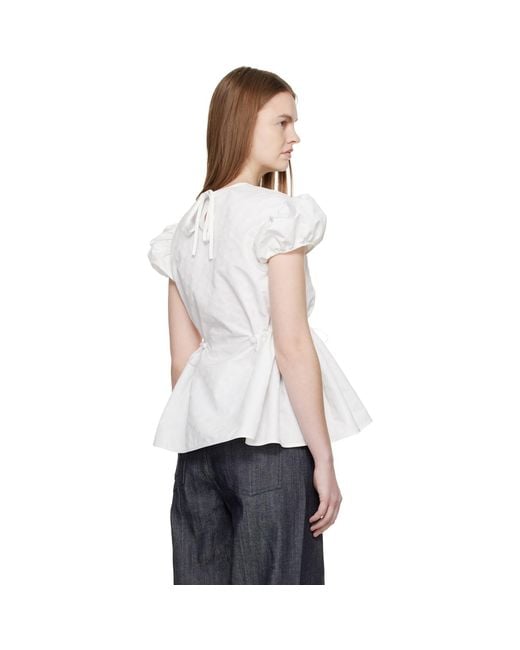 CECILIE BAHNSEN White Off- Cbchiara Blouse