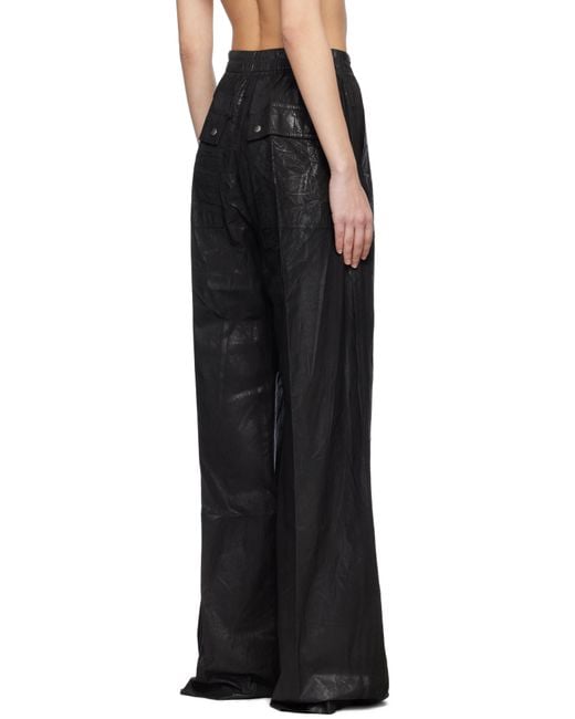Rick Owens ブラック Hollywood Geth Belas ラウンジパンツ Black