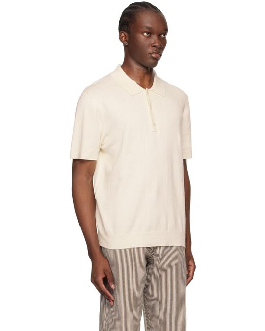 Saturdays NYC White Off- Jahmad Polo for men