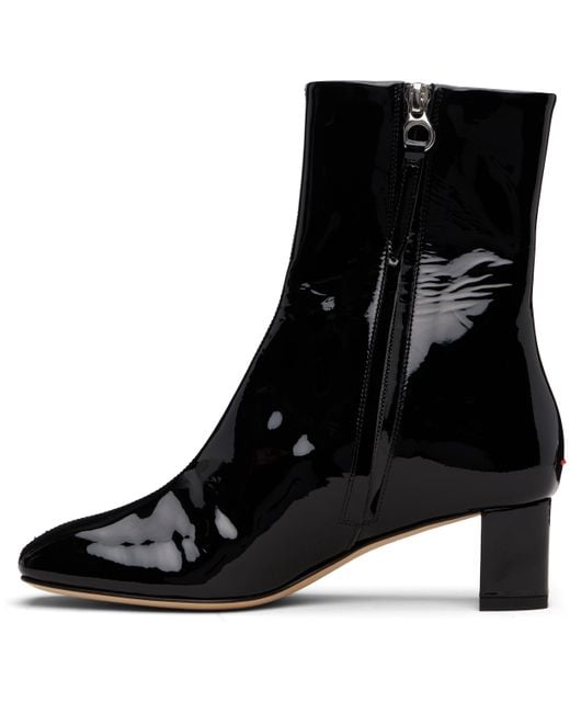 Aeyde Black Millie Patent Leather Boots