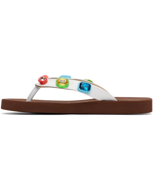 Marni Black Crystal Flip-Flops
