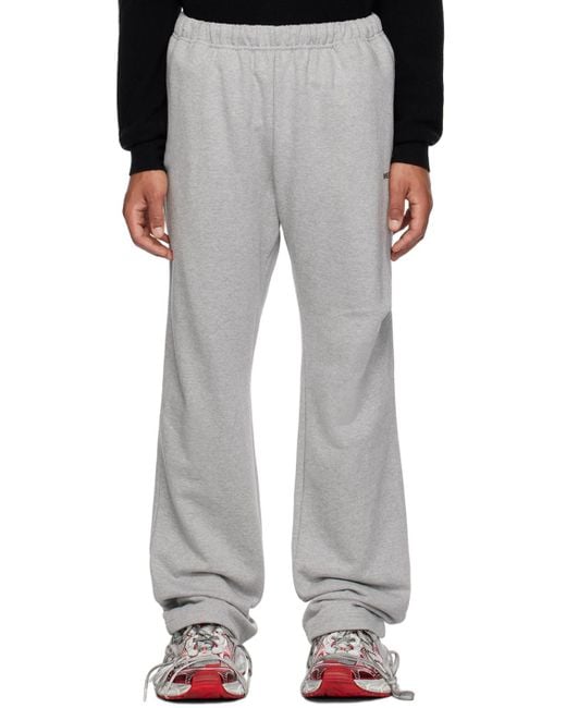 we11done Gray Wide Sweatpants for Men | Lyst Canada