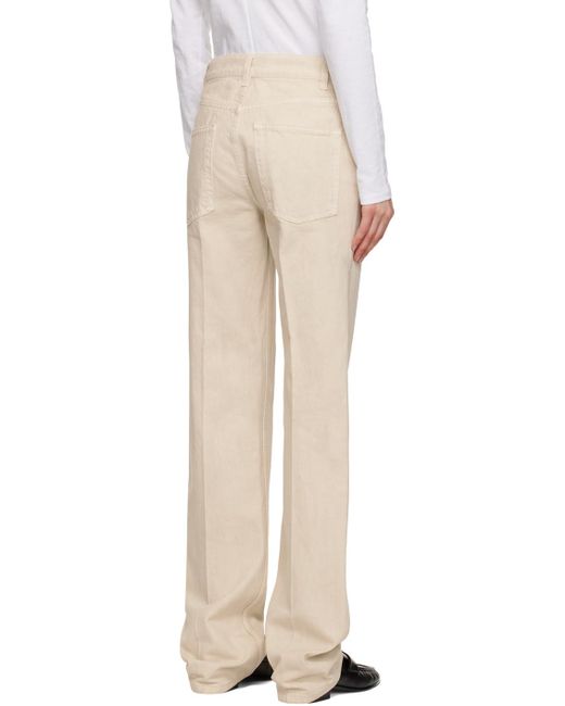 The Row Natural Beige Carlton Jeans