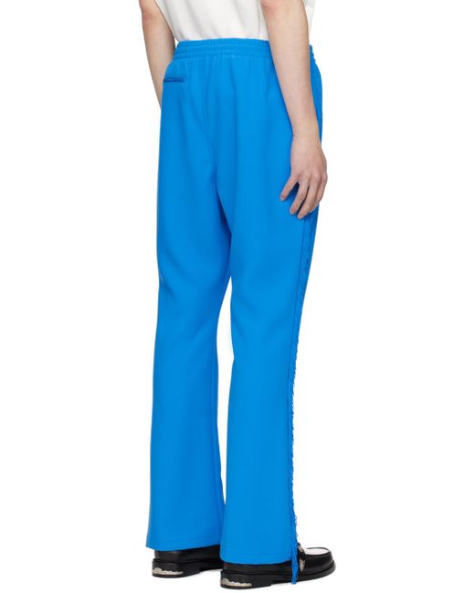 Pantalon de survêtement bleu à franges Needles pour homme en coloris Blue