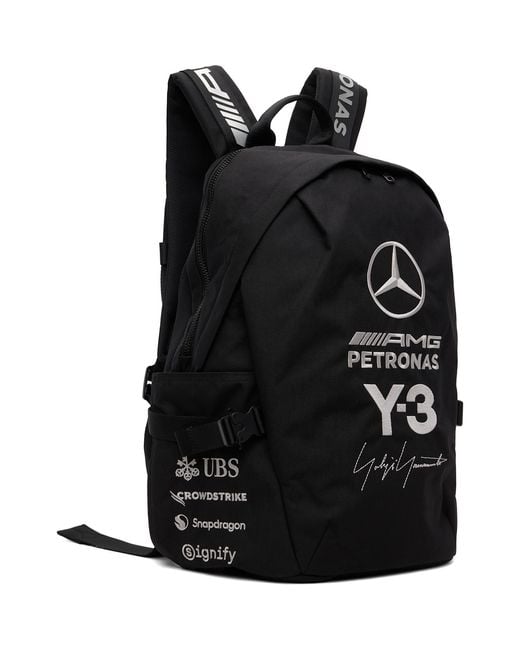 Y-3 Black Mercedes-Amg F1 Edition Petronas Formula 1 Team Backpack for men