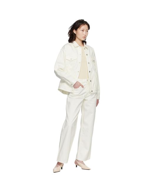 Anine Bing White Off- Rory Denim Jacket