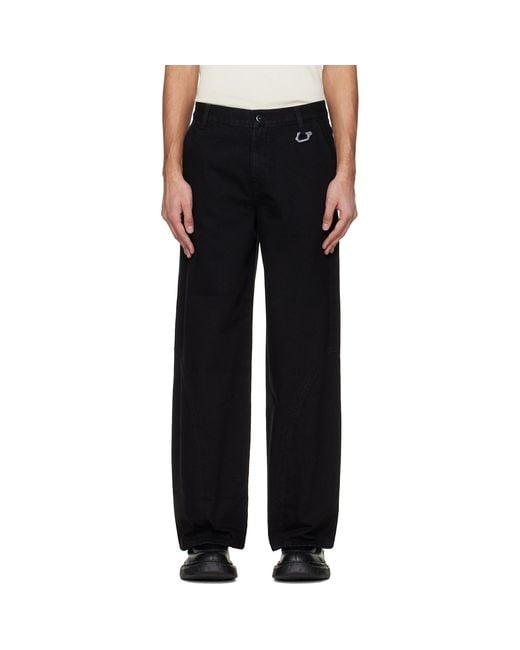 HELIOT EMIL Black Basalt Jeans for men