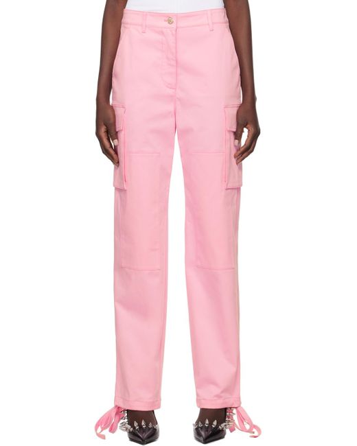 Moschino Jeans Pink Panel Cargo Pants
