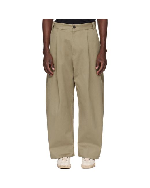 Studio Nicholson Natural Sorte Trousers for men