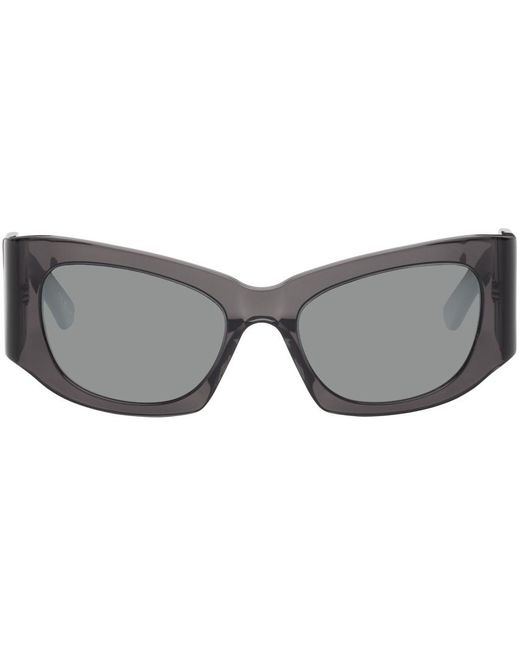 Balenciaga Black Gray Square Sunglasses for men