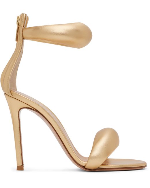 Gianvito Rossi Metallic Bijoux Heeled Sandals