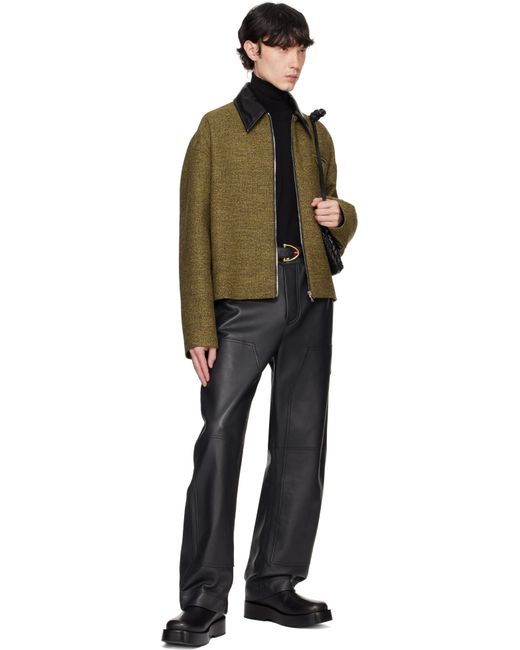 Bottega Veneta Black Cotton Frise Jacket for men