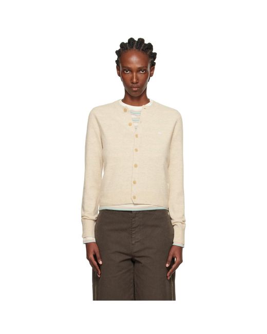 Acne Black Yak Wool Fitted Cardigan