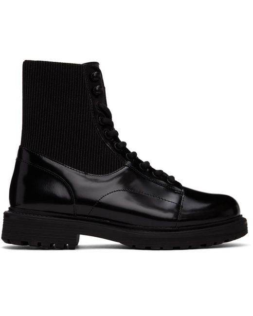 DIESEL Black Ankle Boots for men