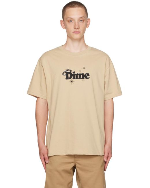Dime Taupe Halo T-shirt in Natural for Men | Lyst Canada