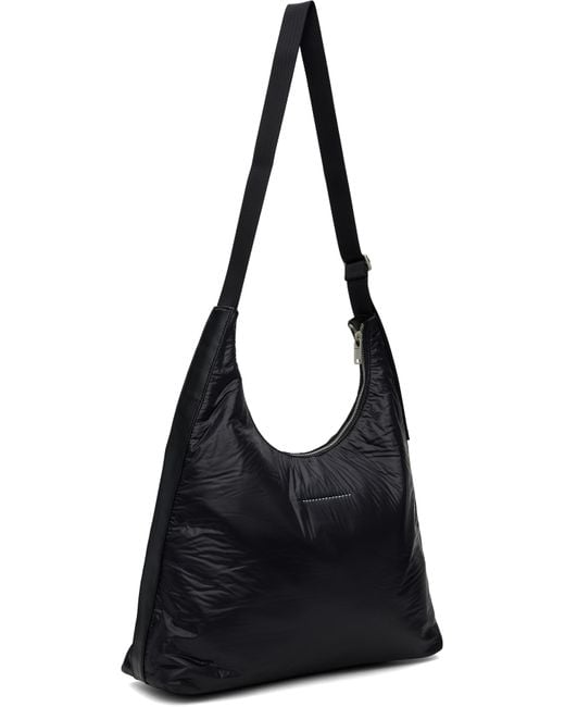 MM6 by Maison Martin Margiela Crunched Nylon Shoulder Bag in