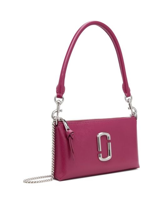 Marc Jacobs Purple 'The Snapshot Dtm' Convertible Shoulder Bag