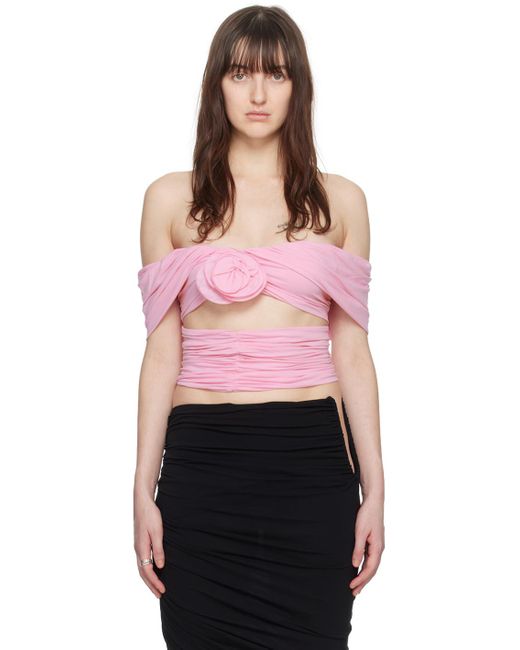 Magda Butrym Pink Ruched Blouse