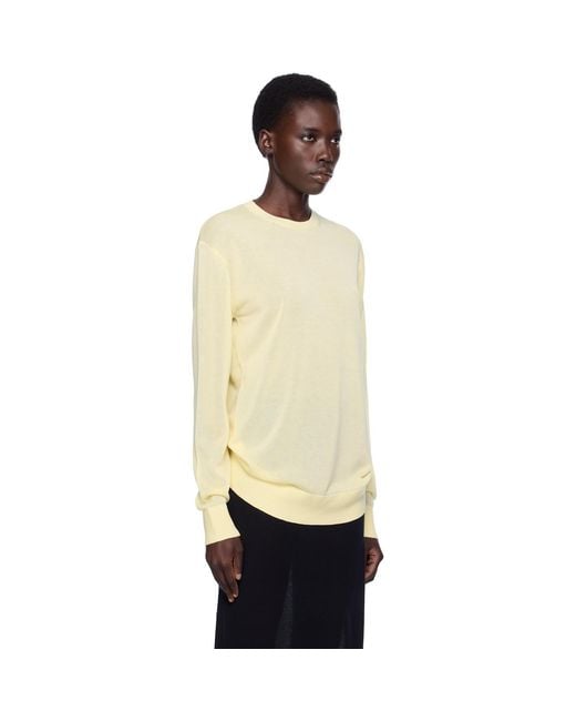 Totême Black Long-Sleeve Knit T-Shirt