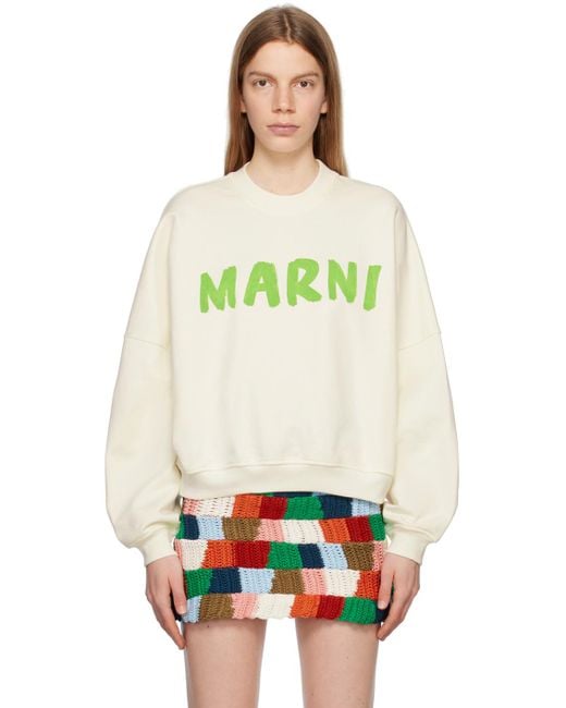 Marni Multicolor Off-white Printed Sweatshirt