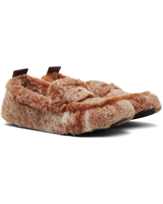 Acne Black Shearling Loafers