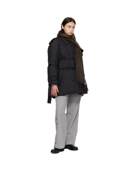 Burberry Black Reversible Cashmere Scarf