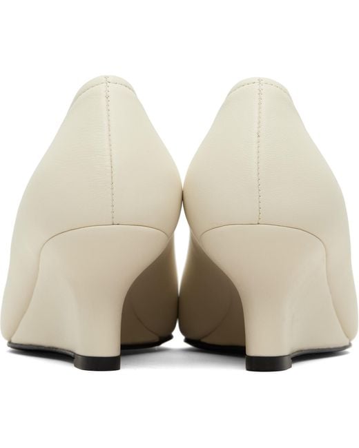Totême Black Sharp Nappa Wedge Heels