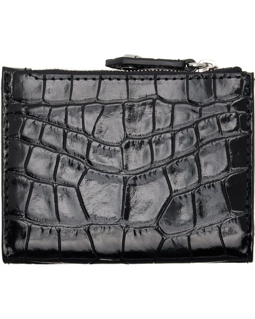 Vivienne Westwood Black Slim Flap Card Holder for men