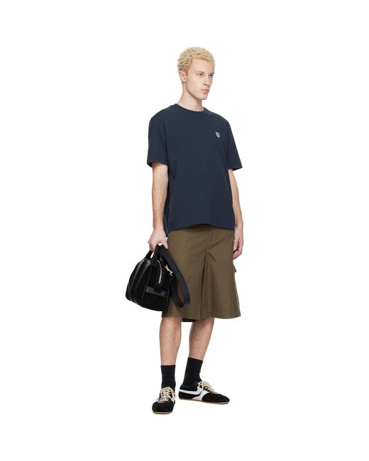 Maison Kitsuné Blue Fox Head Comfort T-Shirt for men