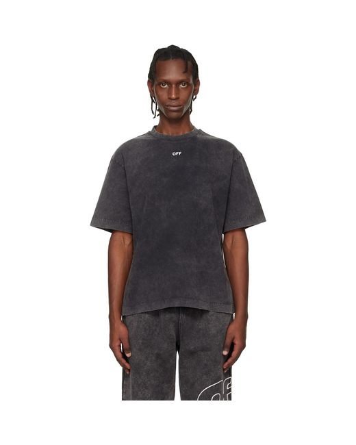 Off-White c/o Virgil Abloh Black 'Off' Stamp Skate T-Shirt for men